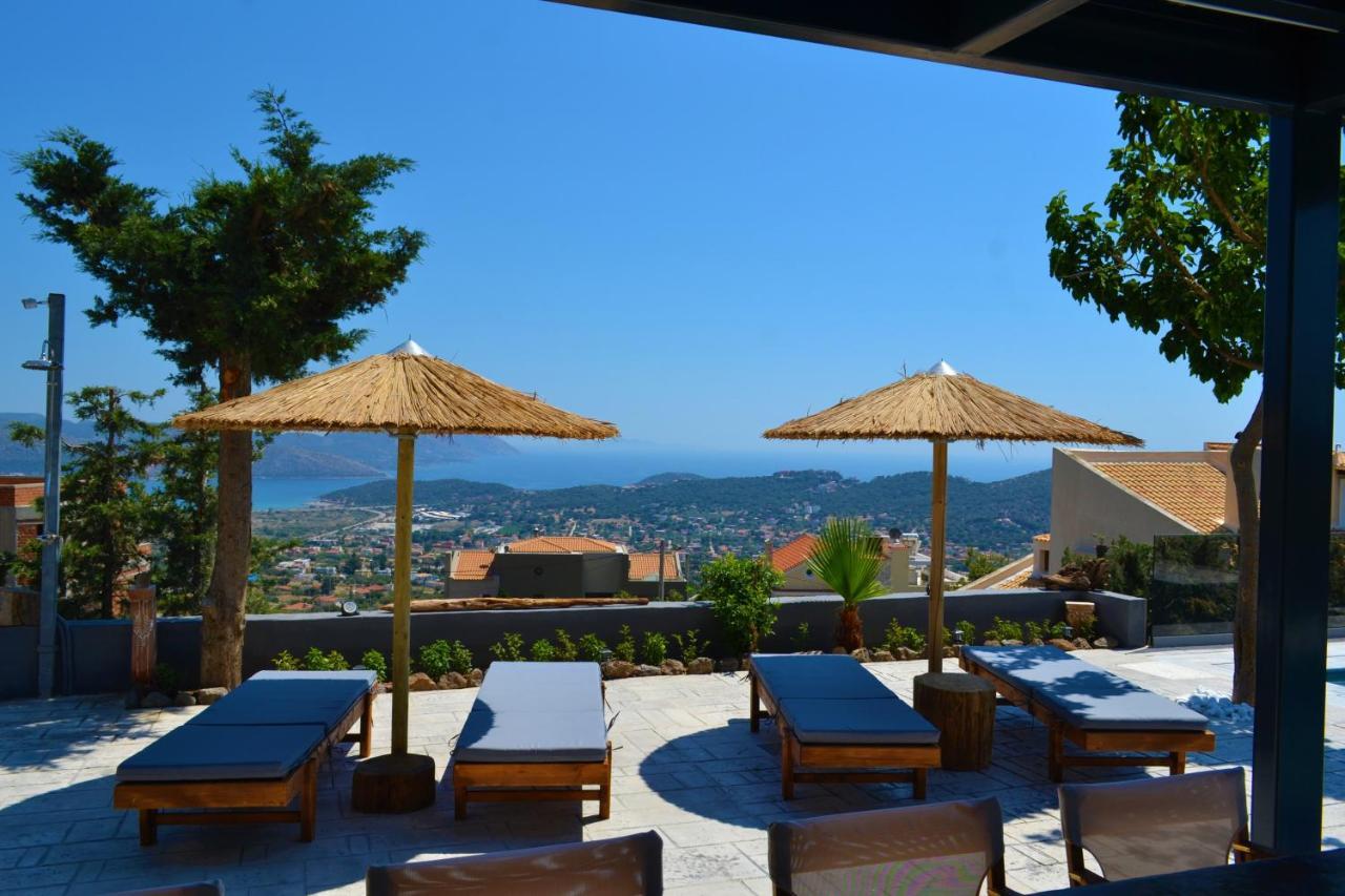 "Stergiou Luxury Apartment 2Nd Floor" Με Κοινη Πισινα Saronida Bagian luar foto