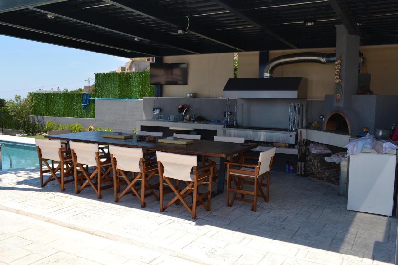 "Stergiou Luxury Apartment 2Nd Floor" Με Κοινη Πισινα Saronida Bagian luar foto
