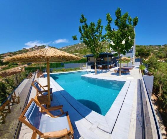 "Stergiou Luxury Apartment 2Nd Floor" Με Κοινη Πισινα Saronida Bagian luar foto