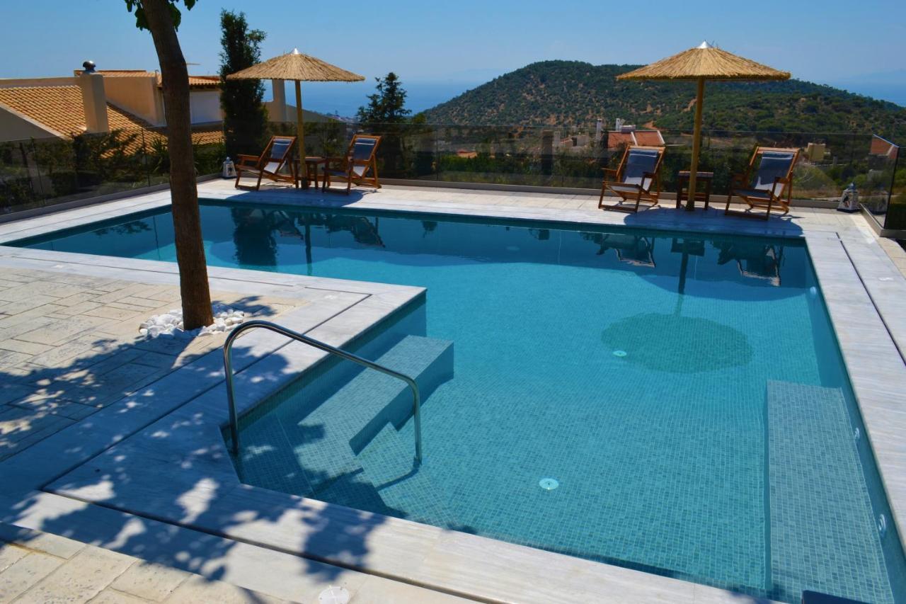 "Stergiou Luxury Apartment 2Nd Floor" Με Κοινη Πισινα Saronida Bagian luar foto