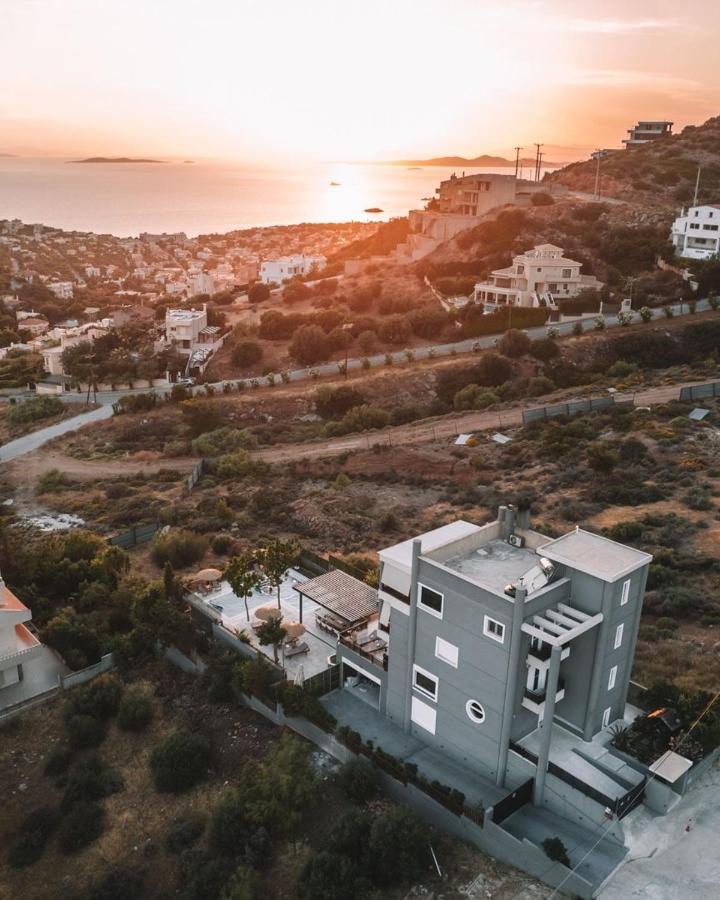 "Stergiou Luxury Apartment 2Nd Floor" Με Κοινη Πισινα Saronida Bagian luar foto