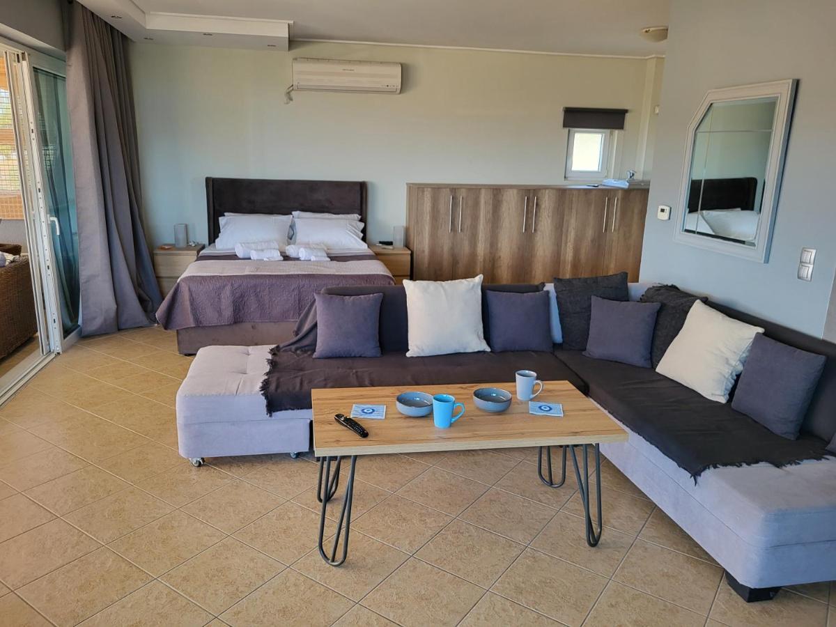 "Stergiou Luxury Apartment 2Nd Floor" Με Κοινη Πισινα Saronida Bagian luar foto