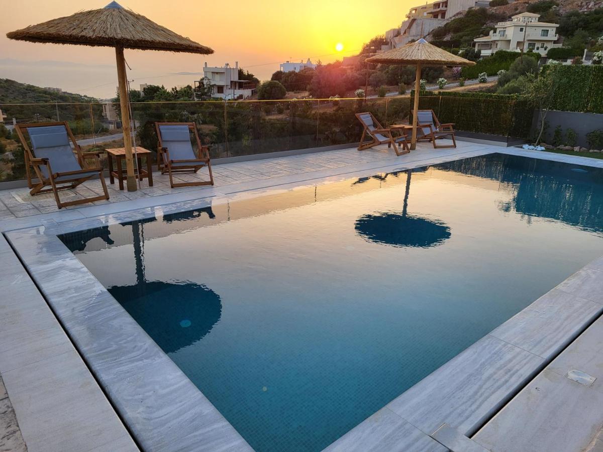 "Stergiou Luxury Apartment 2Nd Floor" Με Κοινη Πισινα Saronida Bagian luar foto