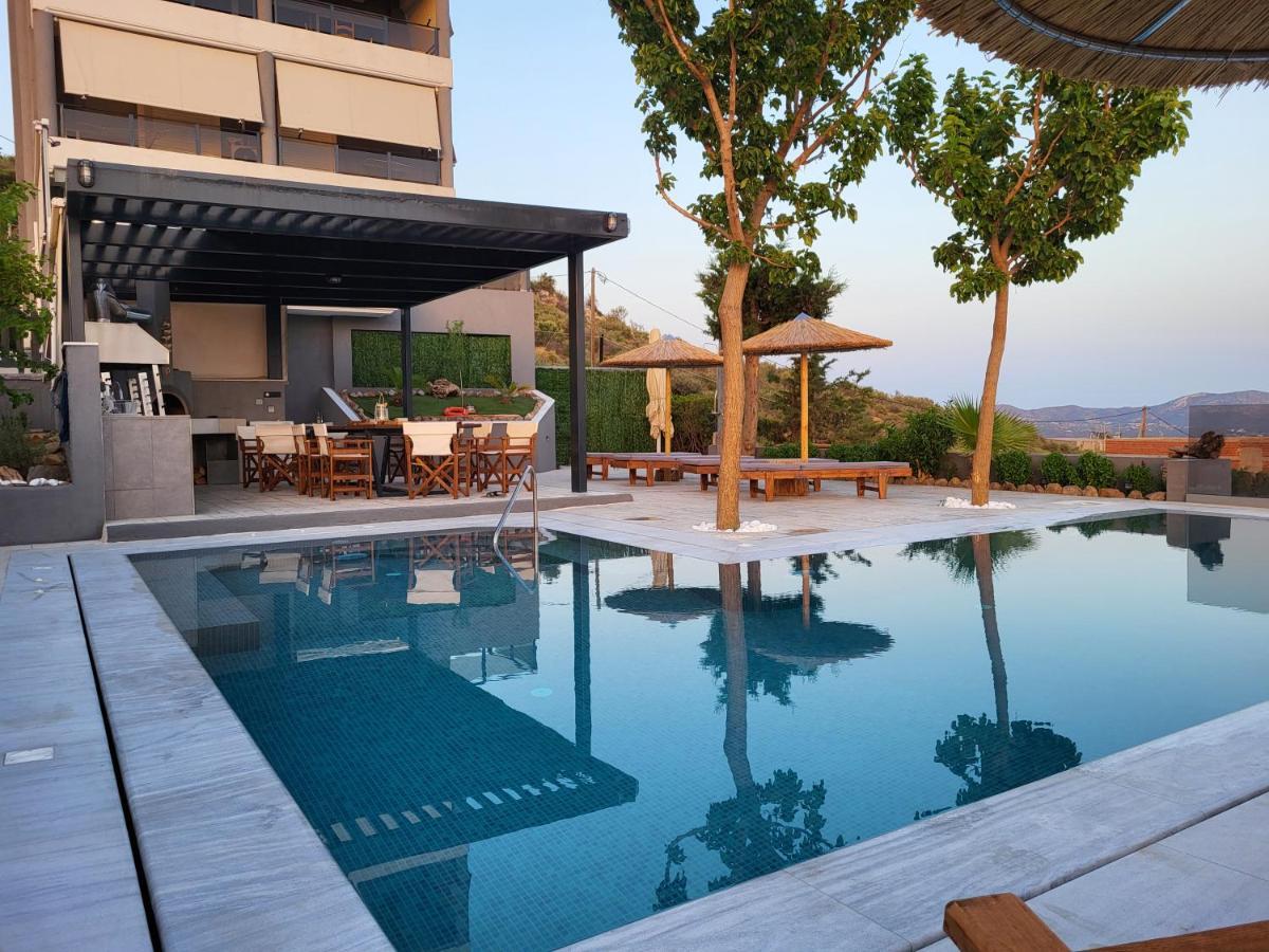 "Stergiou Luxury Apartment 2Nd Floor" Με Κοινη Πισινα Saronida Bagian luar foto