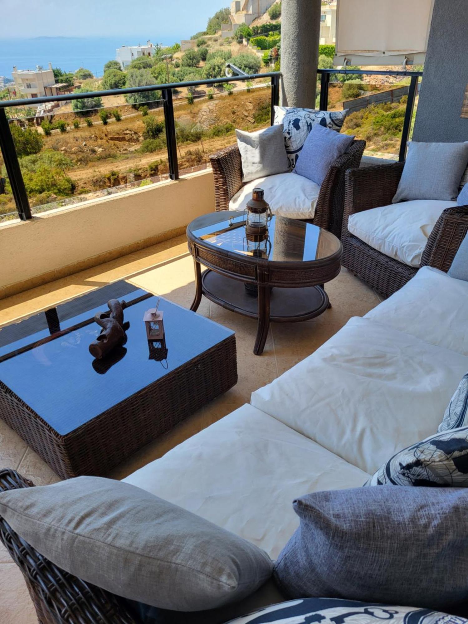 "Stergiou Luxury Apartment 2Nd Floor" Με Κοινη Πισινα Saronida Ruang foto